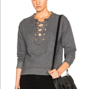 MOTHER tie up sweater